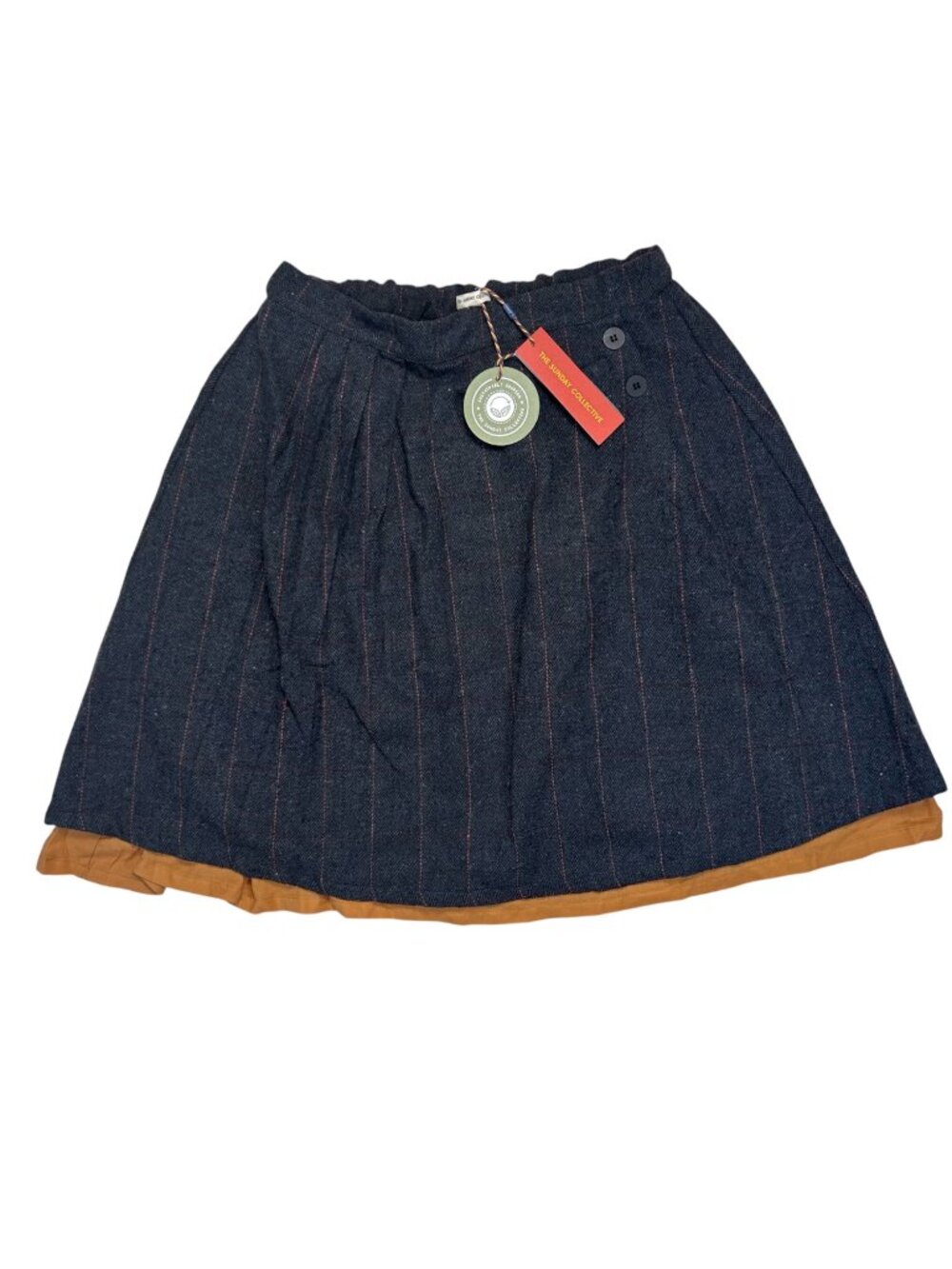 The Sunday Collection Youth Plaid Wool Layered Skirt 12-13 Youth Preppy Academia